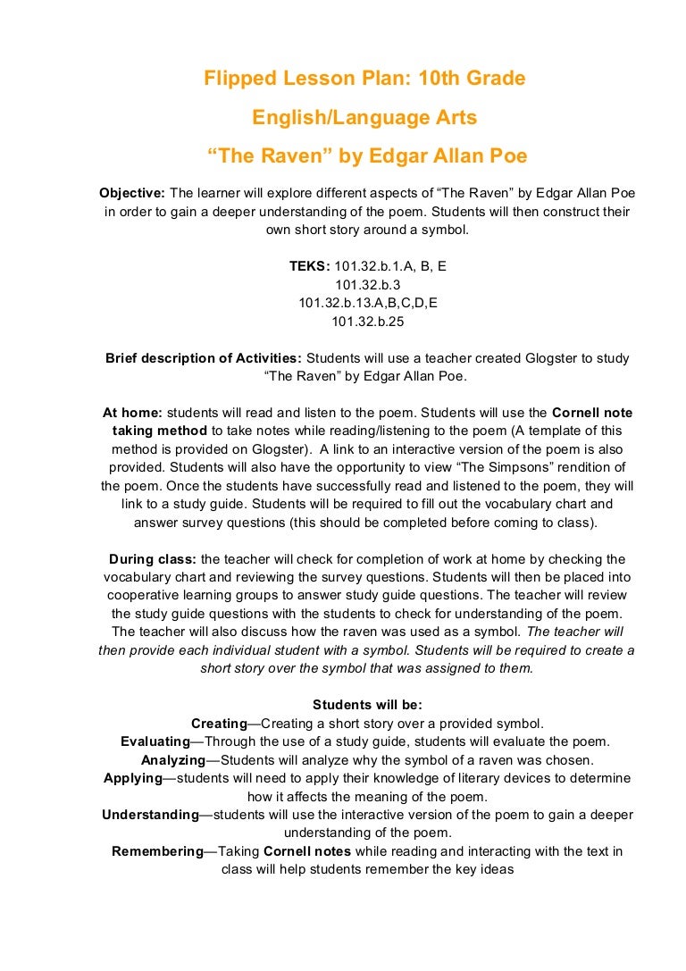 Flipped Lesson Plan Flipped Lesson Plan
