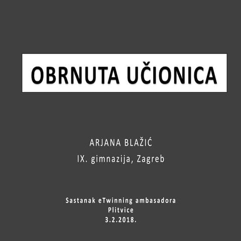 Obrnuta učionica 