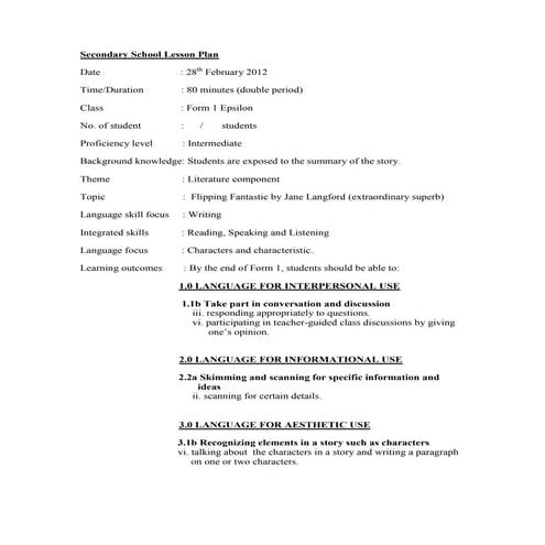 Flipping fantastic character