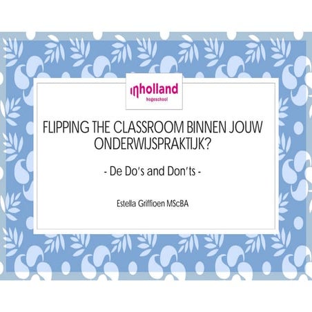 Estella Griffioen presentations