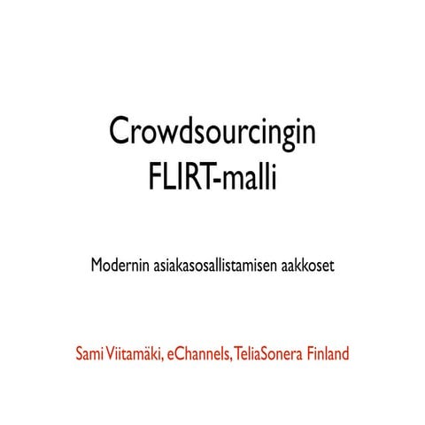 Flirt Crowdsourcing Talentum 20080206
