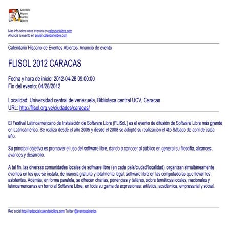FLISOL 2012 CARACAS