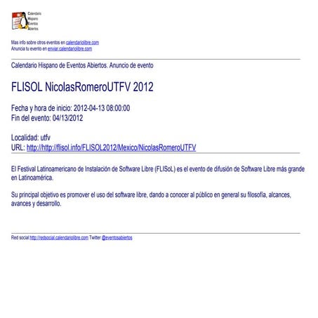 FLISOL NicolasRomeroUTFV 2012