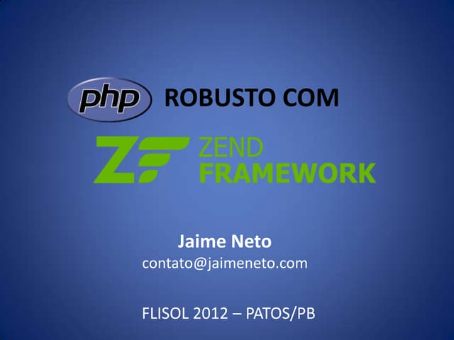 PHP robusto com Zend Framework