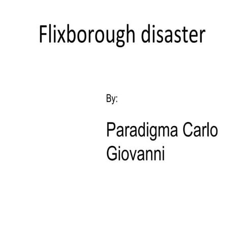 Flixborough disaster