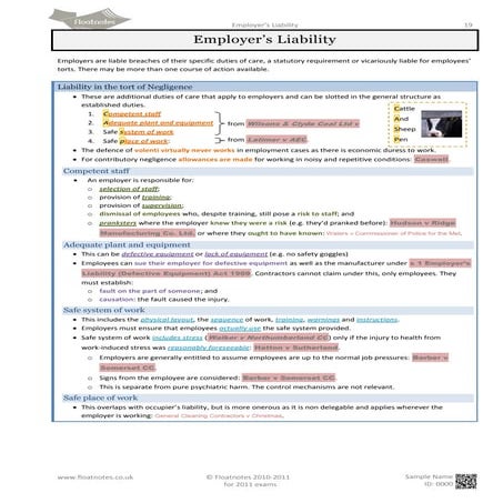 Floatnotes law revision notes | PDF