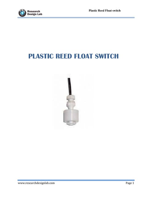 Plastic REED Float Switch