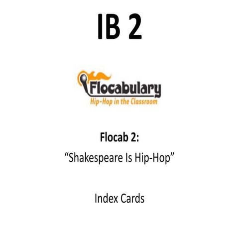 Flocab 2 - IB 2