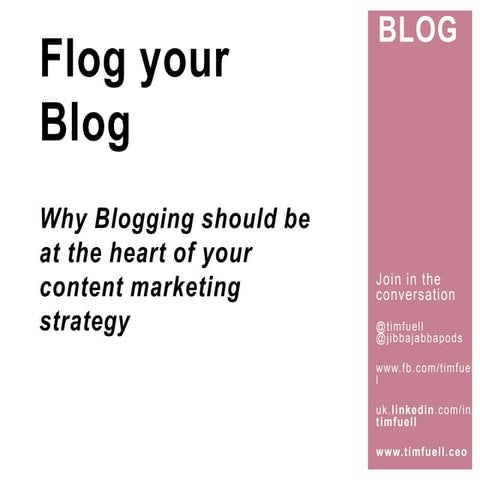 Flog your blog