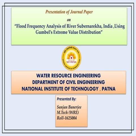 Flood frequency analysis