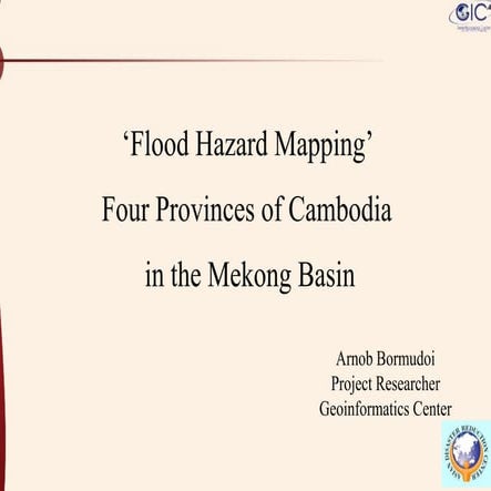 Flood hazard mapping four provinces of cambodia