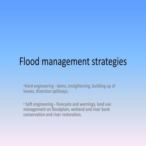 Floodmanagementstrategies