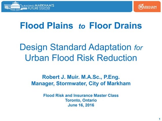 Toronto Overland Flow and Basement Flooding | PPT