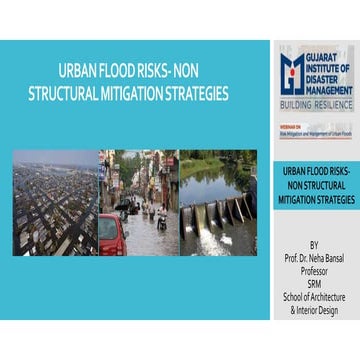 Flood risk Mitigation non structural measures