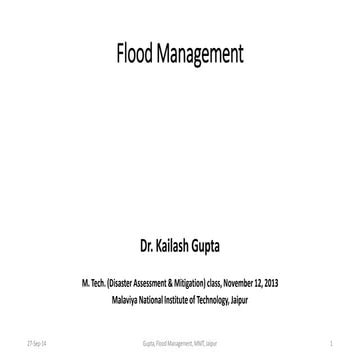 Floods management 