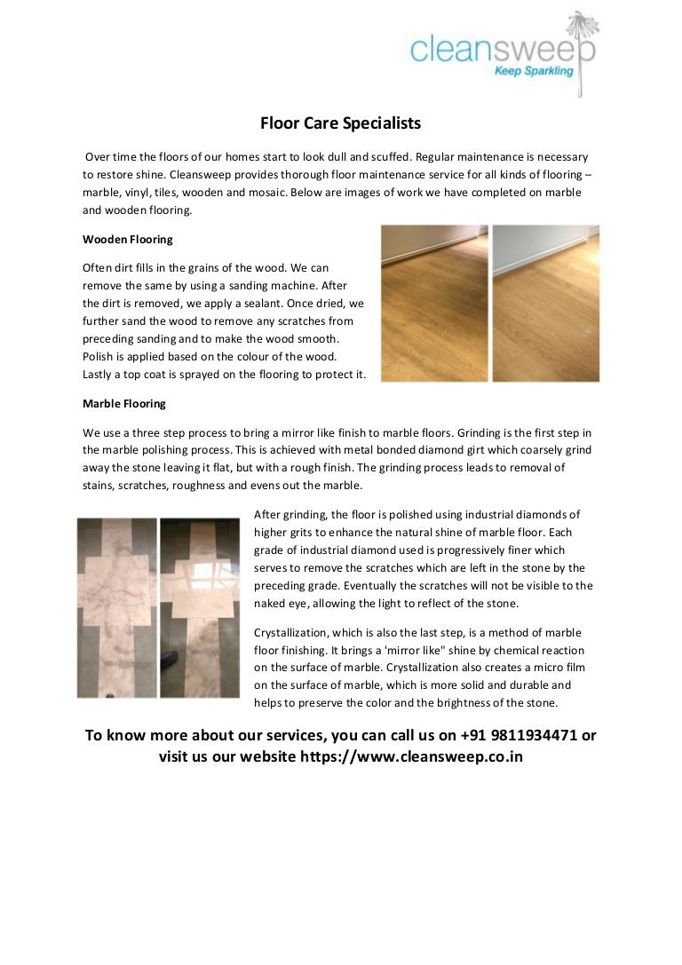 Floor care specialists