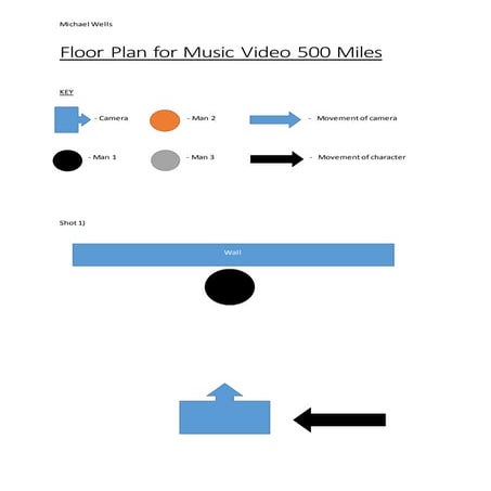 Floor plan for music video 1