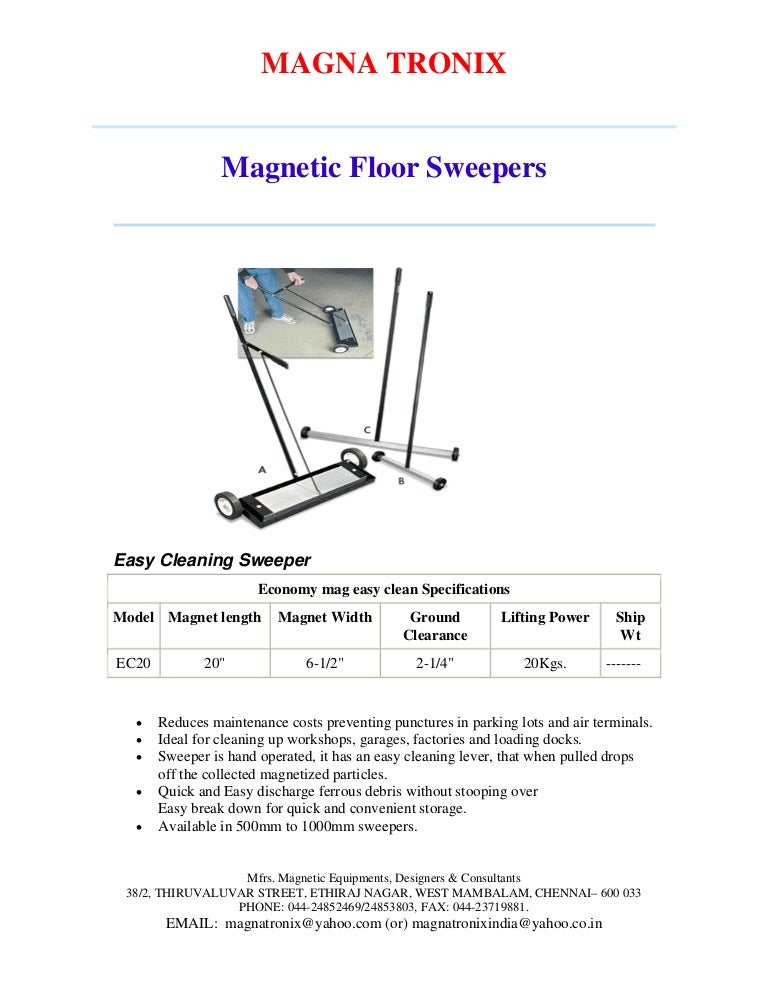 Floor sweeper catalogue