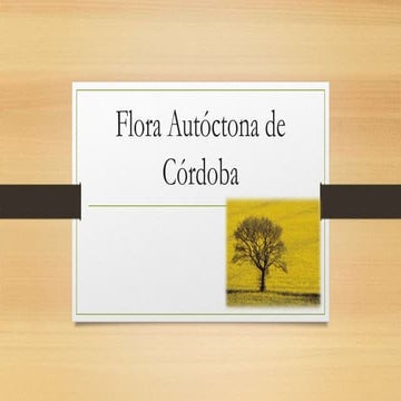 Flora autóctona de córdoba