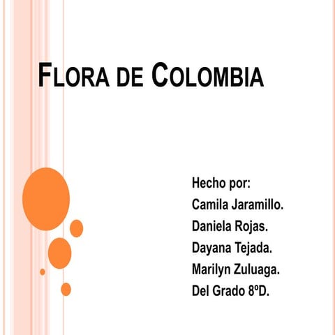 FLORA DE COLOMBIA.