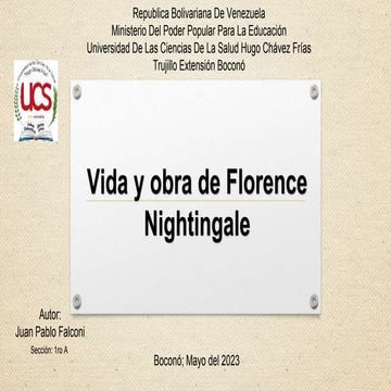 Vida y Obra de Florence Nightingale