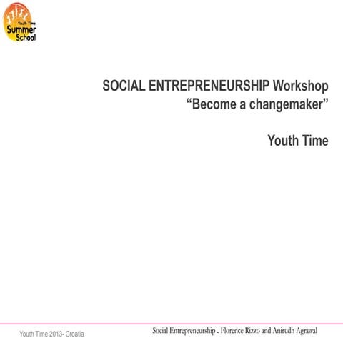 Social entrepreneurship workshop part 1