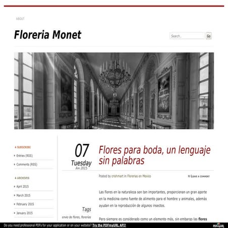 Florerias en el DF, Flores a Domicilio