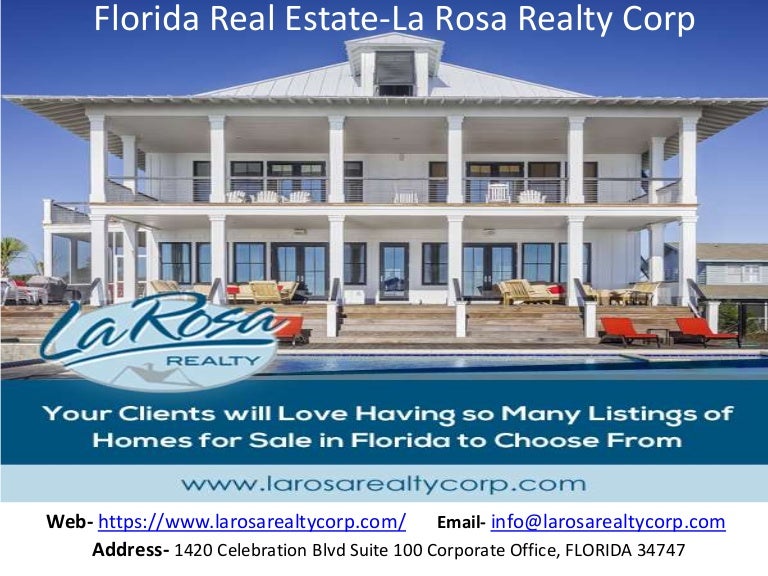 Florida Real Estate La Rosa Reality Corp