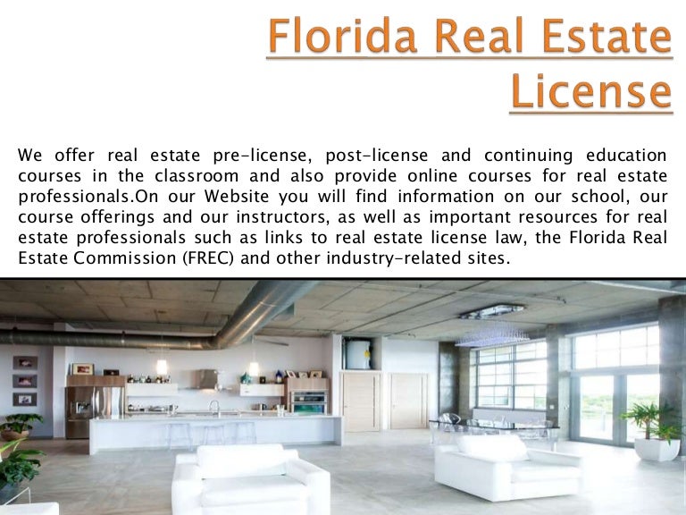 Florida Real Estate Licensing
