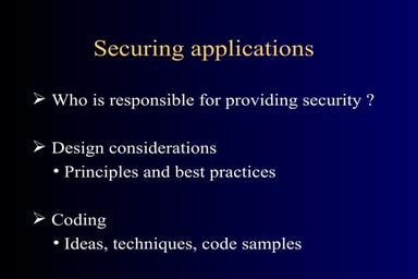 Application Security