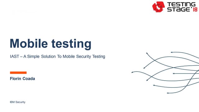 Florin Coada: MOBILE TESTING - A SIMPLE SOLUTION TO YOUR MOBILE SECURITY TESTING