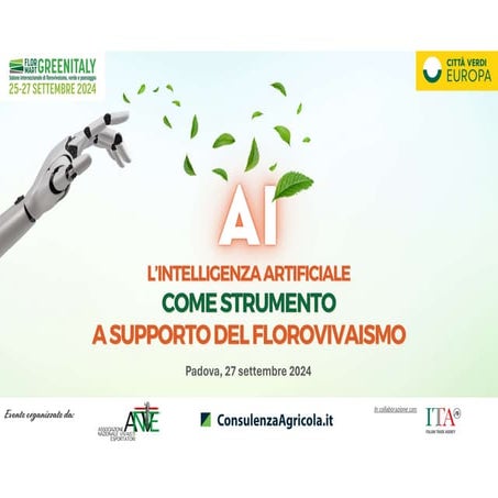 L'Intelligenza Artificiale  come strumento a supporto del florovivaismo - Flo...