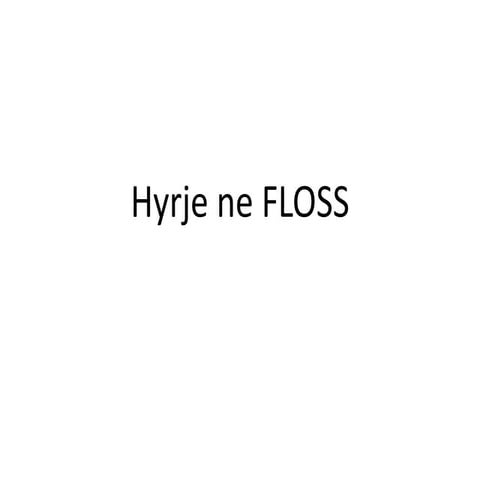 FLOSS - Free Libre Open Soruce Software