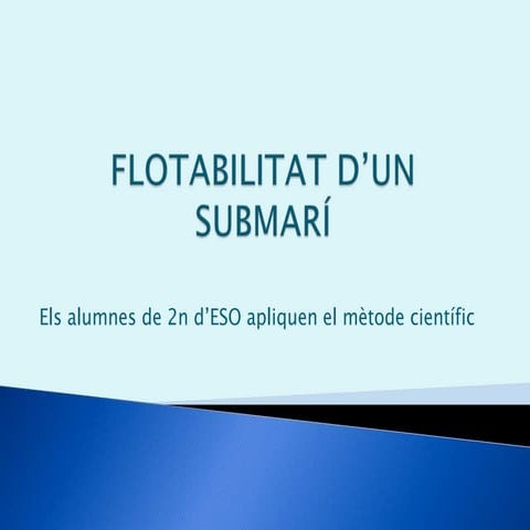 Flotabilitat d'un submarí