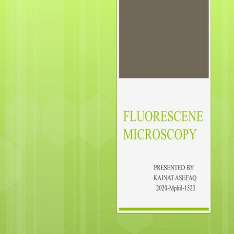 FLUORESCENCE MICROSCOPY | PDF