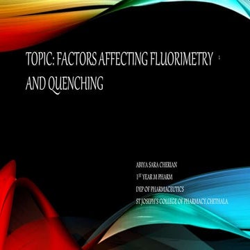 Flourimetry factors