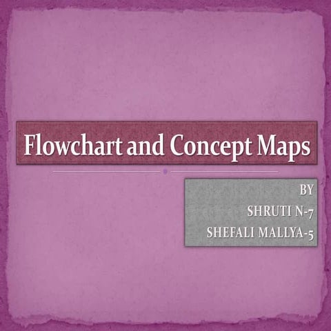 Flowchart and concept maps
