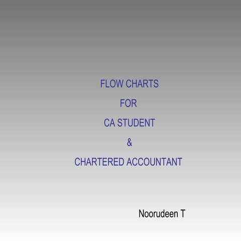 Flow Chart To Ca Students | PPT