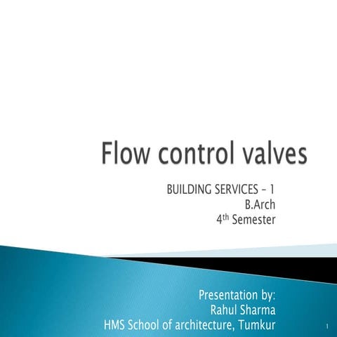 Flow control valves | PPT