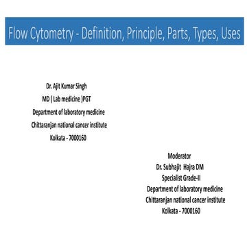 flowcytometry-basic principle of flowcyto