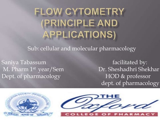 Flow cytometry: Principles and Applications | PPTX