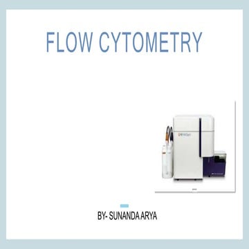 FLOW CYTOMETRY -SUNANDA ARYA.pptx