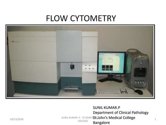 Flow cytometry: Principles and Applications | PPTX