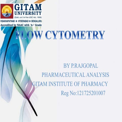 Flow cytometry for cell componenet analysis