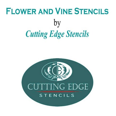 Flower and Vine Stencils by Cutting Edge Stencils