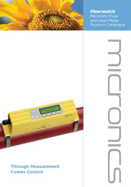 Flow Meters Micronics Portable Fixed Flow Meters Ultrasonic Clamp On