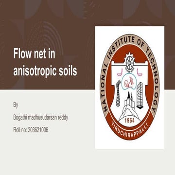 Flow net in anisotropic soils