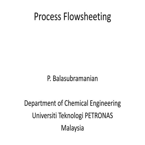 Department of Chemical Engineering Unive