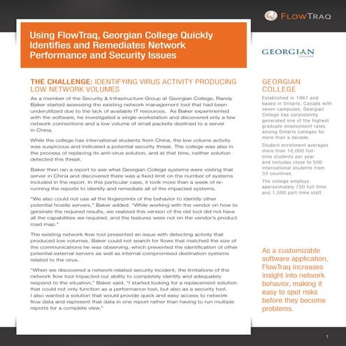  Georgian College Identifies and Remediates Network Performance and Security ...
