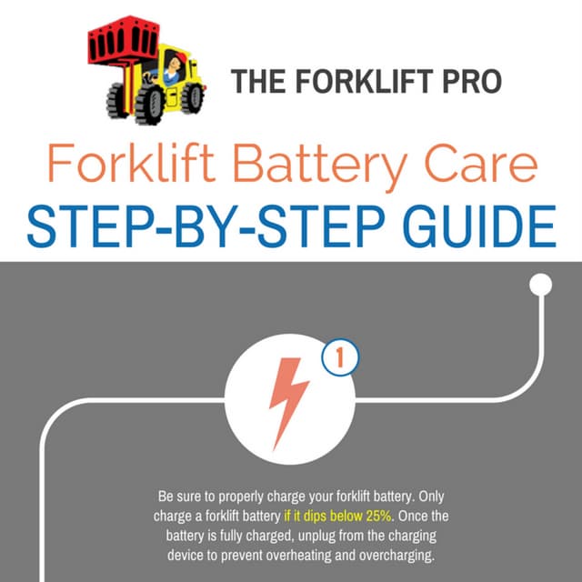 Forklift Battery Care StepbyStep Guide from The Forklift Pro PDF